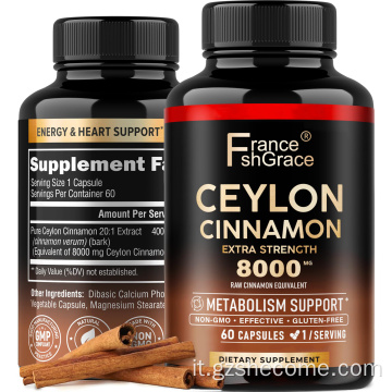 Ceylon Organic Ceylon Cinnamon Glutine Free Cinnamon Capsules